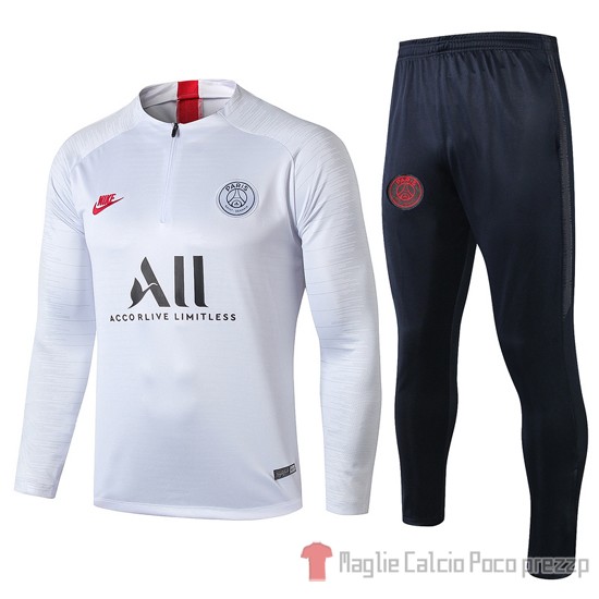 Tuta da Track Paris Saint-Germain 2019/2020 Bianco - Clicca l'immagine per chiudere